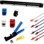 Scs Pazar Cat6 Network Data Patch Panel Montaj Seti