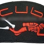 Scuba balık adam dalış dalgıç nakış işleme arma patch peç 5×10 cm