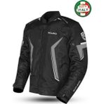 Scudo Roma 4 Mevsim Erkek Motosiklet Montu Siyah/gri