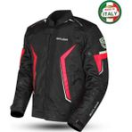 Scudo Roma 4 Mevsim Erkek Motosiklet Montu Siyah/kırmızı