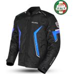 Scudo Roma 4 Mevsim Erkek Motosiklet Montu Siyah/mavi