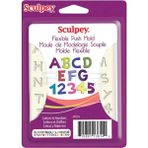 Sculpey Flexible Push Mold Harf ve Numara APM76 Esnek Model Kalıbı