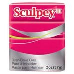 Sculpey III 083 Red Polimer Kil