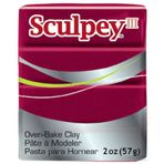 Sculpey III 1140 Deep Red Pearl Polimer Kil