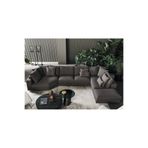 SCY Burlone Özel Tasarım Metal ve Ahşap iskeletli Salon İçi L Modern Oturma Grubu L Köşe Koltuk Takımı