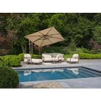 SCY Home Garden Scbm-243 Veloura Modern Bahçe Oturma Grubu Bahçe Mobilya Takımı Balkon Çay Seti Kahverengi