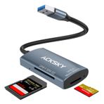 SD 4.0 kart okuyucu, ACKSKY Micro SD 4.0 kart adaptörü, SD karttan USB adaptörüne, USB 3.0 hafıza kartı okuyucusu, bilgisayar TF SD SDHC SDXC Micro SD Micro SDHC mikro SDXC MMC RS-MMC UHS-I UHS-II