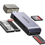 SD, CF, micro SD ve MS USB kart okuyucu için UGREEN USB 3.0 kart okuyucu, CF, SD, SDHC, SDXC, micro SD, micro SDHC, micro SDXC, MS vb. için daha fazla kart okuyucusunun eşzamanlı okunması