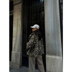 SD Lena Leopar Desenli Kürk Kaban 3458 - 40 - Leopard