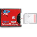 Sd To Cf Kart Dönüştürücü Adaptör Compact Flash Tip I Çevirici - siyah