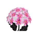 SD WORKS Güneş Enerjili Kırmızı Ortanca Çiçeği Bahçe Balkon Teras Dekoratif Led Aydınlatma Solar Hydrangea