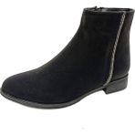 Sdf 077-22 Yağlı Deri Trend Fashion Kadın Bot - Siyah