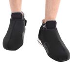Sdfafrreg Kayak Ayakkabısı Koruma Kılıfı, Kar Ayakkabısı Kılıfı Kayak için Tulum Ekipman Polyester (siyah)