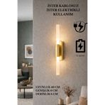 Sdlight Eskitme Gold Pilli ve Elektrikli Duvar Aplik Akrilik Model