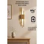 Sdlight Eskitme Gold Pilli ve Elektrikli Modern Duvar Aplik Simetri