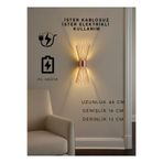 Sdlight Rose Renk Pilli Elektrikli Modern Lüks Duvar Aplik Kirpi Model