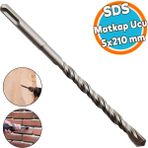 Sds Matkap Ucu 5X210 mm Beton Duvar Tuğla Açma - Gri