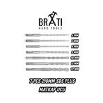 Sds Plus Kırıcı Delici Hilti Duvar ve Beton Delme Matkap Ucu seti 7 parça 210mm Boy 6mm-12mm