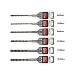 SDS PLUS Matkap Ucu Seti 7 Parça 6mm - 12mm Kırıcı Delici Hilti Uyumlu Beton Delme Uçları - Seti 7 parça