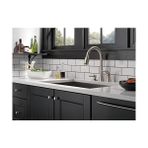 SDT Group 16970-SSSD-DST Handle Pull- Kitchen Musluk With Sıvı Sabun Dispenseri, Paslanmaz By Musluk - Ahşap