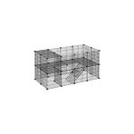 SDT Group 36 Panel Evcil Küçük Hayvan Kedi Köpek Kuş Evi Kafesi Oyun Parkı Portatif Taşınabilir Metal Tel - Option-1 - 001-Renkli
