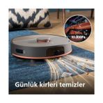 SDT Group 5000 Islak ve Kuru Süpürge – Çift Döner Mop, 10.000 Pa Emiş Gücü, Saç Dolanmayan Fırça, Uygulama Kontrollü, Halı Modu (XU5000/10) - 0 - Siyah