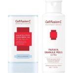 SDT Group Cell Fusion C Tüm Cilt Tipleri Için Yüksek Koruyucu Stick Güneş Kremi ve Enzim Peeling Seti - Option-1