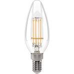 SDT Group E14 Dim Edilebilir Filaman Lamba 4W 470LM 2700K Clear - 0,5 W - Altın