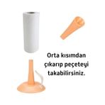 SDT Group Havlu Peçetelik, Peçete Sarıcı, Kağıt Havlu Düzenleyici (Gri) - Ahşap