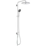 SDT Group Joy 260 Yön Değiştiricili Duş Sistemi | Duvar Dışı Bağlantı | 3 Akışlı Tepe Duşu / 3 Akışlı El Duşu / 1750MM & 800MM Duş Hortumu | Su Tasarruflu | Duş Başlığı | Krom | 27357002 - Option-1