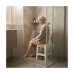 SDT Group Küçük Boy Kaymaz Tabanlı Ev Ofis Taburesi - 120 kg Taşıma Kapasiteli Kaymaz Banyo Taburesi - Çocuk Taburesi - 31X35X35 cm (Turuncu) - Option-1 - 0 - Siyah