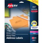 SDT Group Lazer ve Mürekkep Püskürtmeli Yazıcılar Için 6521 Parlak Kristal Netliğinde Adres Etiketleri, 1 "x 2-5/8", 300 Etiket - Option-1 - Ahşap