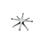 SDT Group Ocak Üstü 360° Dönerli Börek ve Künefe Pişirme Aparatı Döküm Spider Cooking - 51R-Turuncu - 1 L