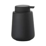 SDT Group One Banyo Için Sabunluk, Seramik Sabunluk, El Sabunu/sıvı Sabun Için, Çap 8 Cm, Yükseklik 11,5 Cm, Kapasite 250 Ml, Siyah - 0,25 gr