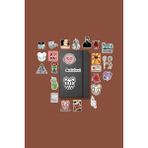 SDT Group Radio Paketi/bullet Journal Defter Çıkartma Ajanda Laptop Etiket - Option-1 - -50 C