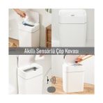 SDT Group Sensörlü Çöp Kovası 18 Litre - 000-Siyah - Option-1