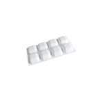 SDT Group Siliko World Profesyonel Kare Şekilli Silikon Sabun Muffin Pasta Çikolata Kek Kalıbı - 100 x 100 cm - (ClearEyelets)Black-RadiantOrchid