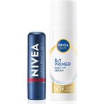 SDT Group Sun SPF50 Güneş Koruyucu Primer Nemlendirici Makyaj BAZI30ML ve Kırmızı Renk Nemlendirici Dudak Krem - Option-1