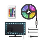 SDT Group Tv ve Pc Arkası Rgb Şerit LED Işık Seti - 3 Metre, USB Girişli, Kumandalı, 352 Renk Seçeneği, IP20 Iç Mekan, 4W Düşük Enerji Tüketimi CT4566 - 1 m - 00 Beyaz