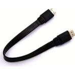 SDT Group Yassı Flat Slim HDMI Kablo Uyumlu 4K Full Hd 4K 60hz 2.0 Uyumlu 4K 60P Çözünürlük Uyumlu 18 Gbps Veri Aktarım Hızı, Ethernet Kanallı (0.5 Metre) - Option-1 - Ahşap