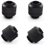 SDTC Tech 4'lü Paket G1/4 inç ila 3/8 inç ID 1/2 OD Yumuşak Boru için Hızlı Sıkma Sıkıştırma Bağlantı Parçası, PC Su Soğutma Sistemi Yumuşak Boru Konnektörleri