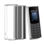 SDTEK Nokia 105 4G için koruyucu kılıf [Clear Gel] Premium şeffaf yumuşak kılıf [Silicone TPU] Cover [Bumper]