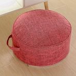 SDYBZSTU Çıkarılabilir Saplı Yuvarlak Ayaklık Armut Koltuk, Osmanlı Ayak Mandalı, Zemin Koltuk Minderi, Yıkanabilir Yatak Odası Futon Tabure, N 38 x 38 x 20 cm (15 x 15 x 8) (M 43 x 43 x 43 cm)
