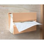 Se-Promo Duvara Asılan Peçetelik | Banyo Organizer | Yapışkanlı Kağıt Havlu Tutucu | Minimal Modern Tasarım - Şeftali
