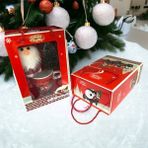 Se-Promo Seramik Işıklı Çam Ağacı Noel Baba Yılbaşı Kupa Bardak Seti - Kırmızı