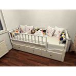 Se7enSky Hemnes Uyumlu Yatak Bariyeri 150 cm - Beyaz