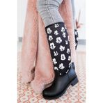 Sea & Blue Shoes Mickey Mouse Puantiye Baskılı Kadın Yağmur Çizmesi - Siyah