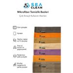 SEA CLEAN Cam Ve Aynalar İçin Sihirli Mikrofiber Genel Temizlik Bezi Kurulama Gerektirmez (1 ADET SARI )