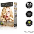 Sea Color 10.0 Sedef Sarı Amonyaksız Krem Saç Boyası Kalıcı Parlak Renkler 99 ml
