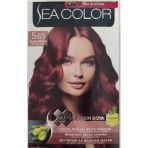 Sea Color 2 Lı Tup Krem Sac Boyası 5/65 Cılek Kırmızısı